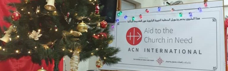 Una religiosa siria, agradecida a ACN por dibujar sonrisas en 19.000 niños esta Navidad